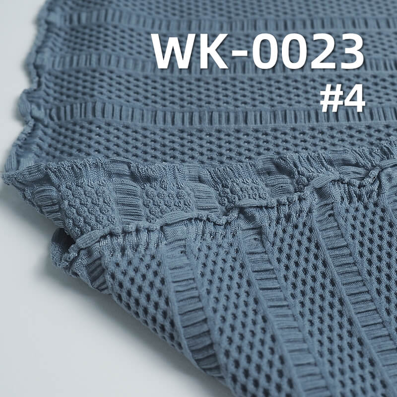 Nylon Spandex Jacquard Fabric | 180g/m² Breathable Bubble Knit | Stretchy, Flowing, Silky Material for Women's Tops, Skirts, Pants, Activewear, Yoga