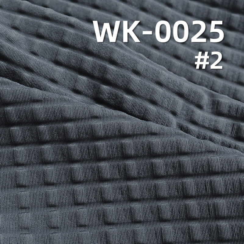 Nylon Stretch Knit Fabric | 160g/m² Jacquard Bubble Crepe | Soft and Silky Fabric | For Women's Tops, Skirts, Pants, Activewear, and Yoga Wear