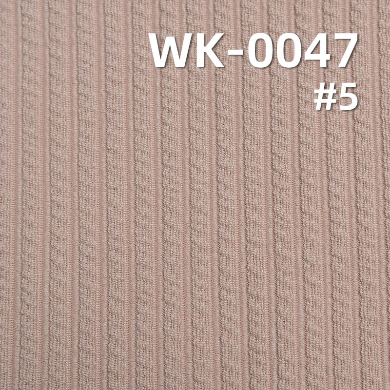 250g/m² Stretch Polyester Ribbed Fabric | Large Pique Knit | Women's Fashion Tops, Skirts and Pants Material