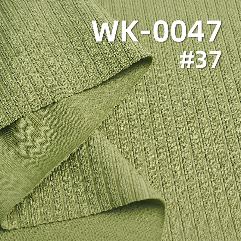250g/m² Stretch Polyester Ribbed Fabric | Large Pique Knit | Women's Fashion Tops, Skirts and Pants Material