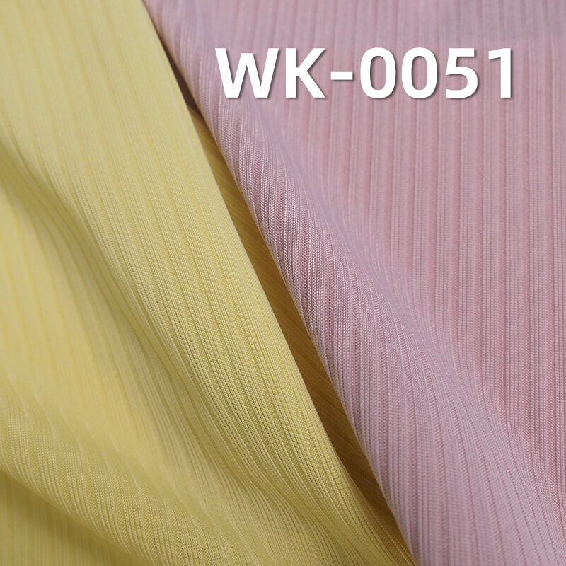 200g/m² Stretch Polyester Fabric | Cooling Ribbed Knit | Double-Sided Fabric | Women's Fashion Tops, Skirts, Pants