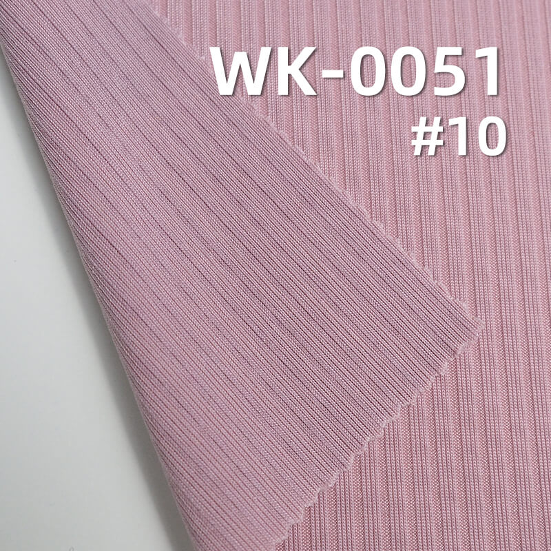 200g/m² Stretch Polyester Fabric | Cooling Ribbed Knit | Double-Sided Fabric | Women's Fashion Tops, Skirts, Pants