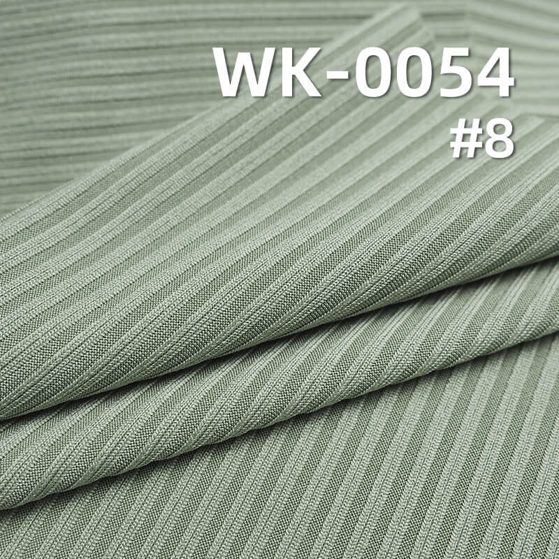 200g/m² Polyester Stretch Knit Fabric | 4*3 Ribbed Texture | Double-Sided Ribbed Knit | Base Layer, Skirts, Pants, Casual Wear