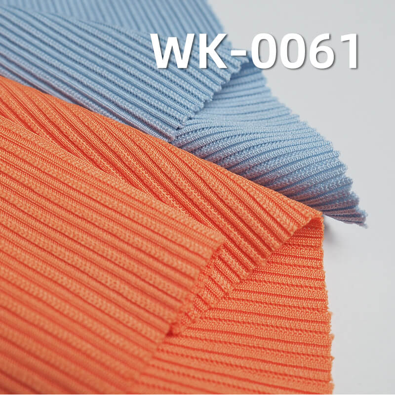 240g/m² Polyester Knitted Fabric | Floral Ribbed Stripes | Double-Sided Skin-Friendly Fabric | Base Layer Tops, Skirts, Pants, Casual Wear