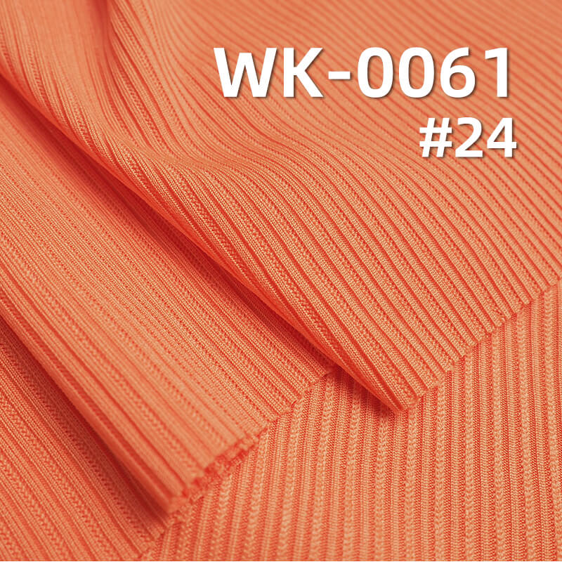 240g/m² Polyester Knitted Fabric | Floral Ribbed Stripes | Double-Sided Skin-Friendly Fabric | Base Layer Tops, Skirts, Pants, Casual Wear