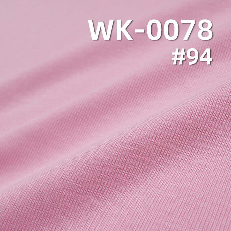 100% Combed Cotton Knit Fabric 310g/m² | 32S Double Yarn 1x1 Rib | T-Shirts, Polo Shirts Fabric