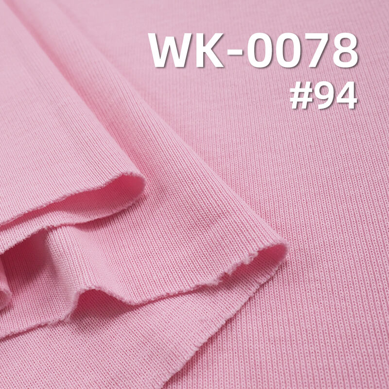 100% Combed Cotton Knit Fabric 310g/m² | 32S Double Yarn 1x1 Rib | T-Shirts, Polo Shirts Fabric