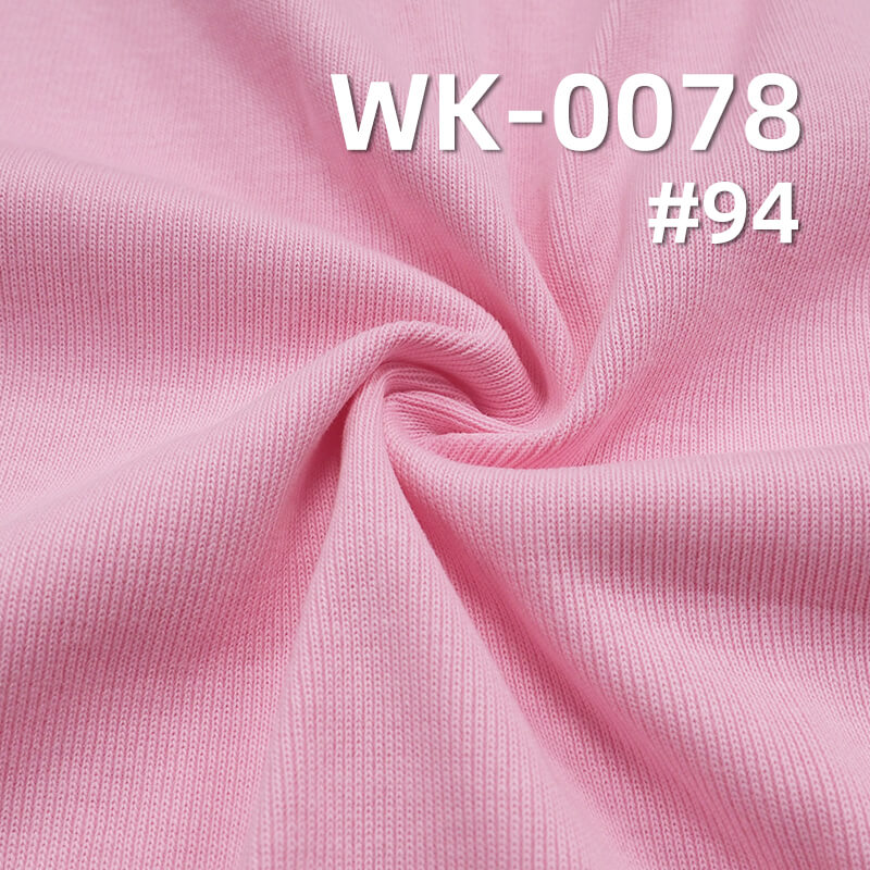 100% Combed Cotton Knit Fabric 310g/m² | 32S Double Yarn 1x1 Rib | T-Shirts, Polo Shirts Fabric