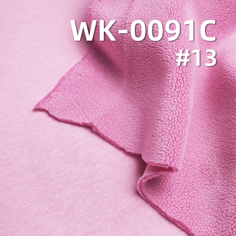 410g/m² Cotton-Polyester Knit Fabric | 32S Hua Cotton Brushed Sweatshirt Fleece  | Bonded Auli Fleece | Warm Sweatshirt Material