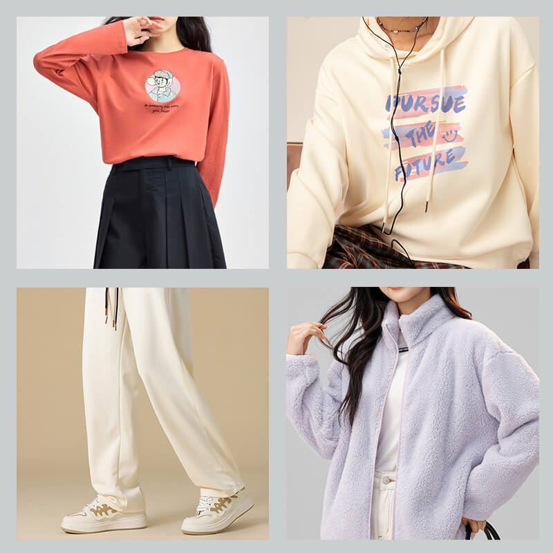 410g/m² Cotton-Polyester Knit Fabric | Trendy Wave Sweatshirt Fabric with Composite Olie Fleece | Warm Sportswear & Sweatshirt Fabric