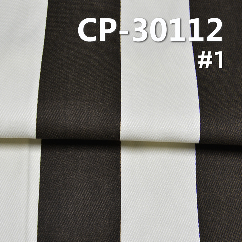 100% Cotton Striped Print Fabric | 260g/m2 Twill Print Fabric | Fabric for Trousers, Skirts, Jackets