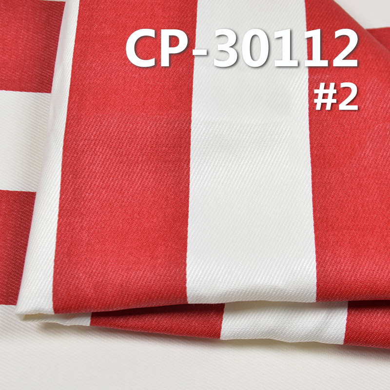 100% Cotton Striped Print Fabric | 260g/m2 Twill Print Fabric | Fabric for Trousers, Skirts, Jackets