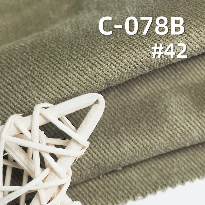 This 270g/m² cotton S twill fabric with a snow velvet finish | fall/winter suits, skirts, pants,  jackets material