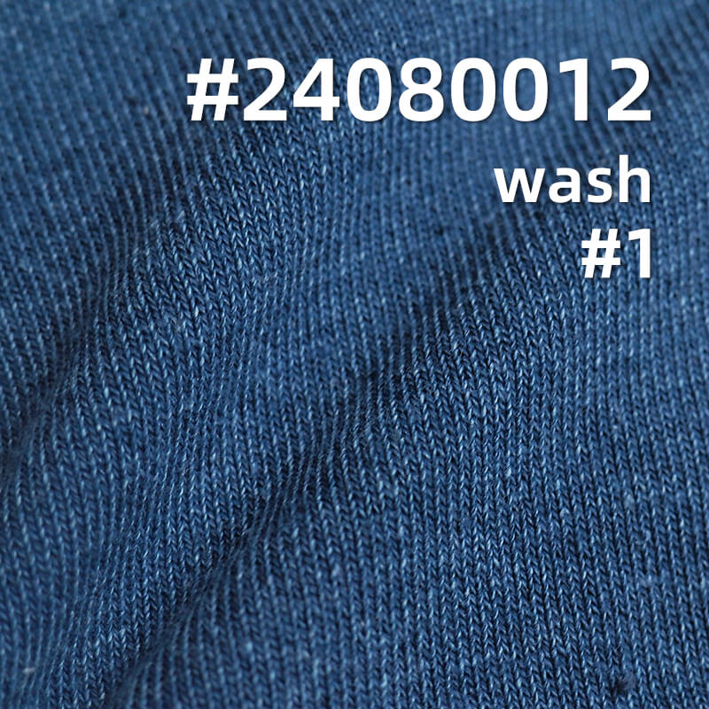 300g/m² Cotton Knit Denim | Mid-weight Indigo Washable Fabric | Sweatshirt, Jeans, Jacket Fabric