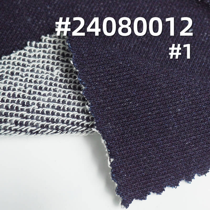 300g/m² Cotton Knit Denim | Mid-weight Indigo Washable Fabric | Sweatshirt, Jeans, Jacket Fabric