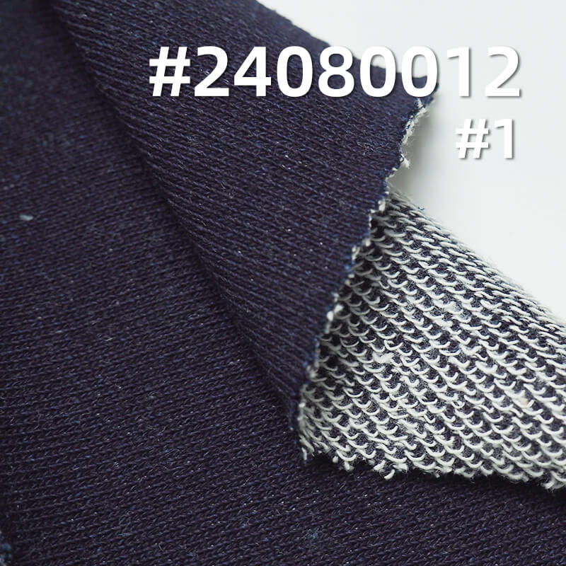 300g/m² Cotton Knit Denim | Mid-weight Indigo Washable Fabric | Sweatshirt, Jeans, Jacket Fabric