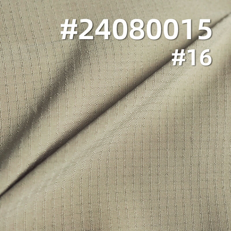 75D Four-Way Polyester Gingham Fabric | 135g/m² Waterproof Stretch | Outdoor Wear, Casual Sportswear, Windbreaker Material