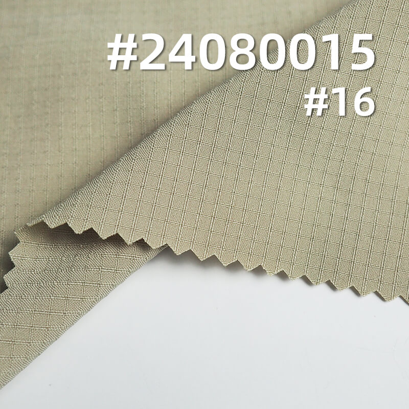 75D Four-Way Polyester Gingham Fabric | 135g/m² Waterproof Stretch | Outdoor Wear, Casual Sportswear, Windbreaker Material