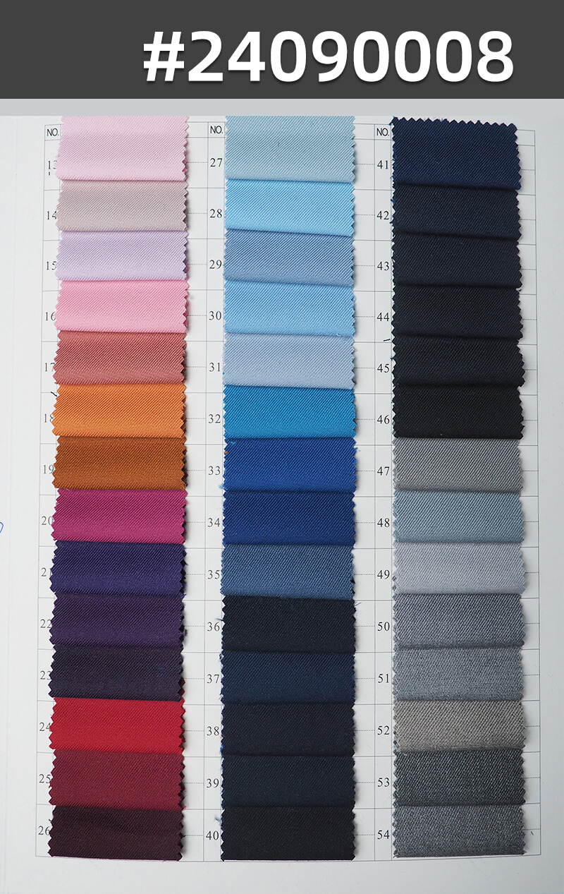 240g/m² Polyester Rayon Stretch Fabric | TR Bi-Stretch Twill | Suit, Skirt, Pants, Shirt, Uniform Material
