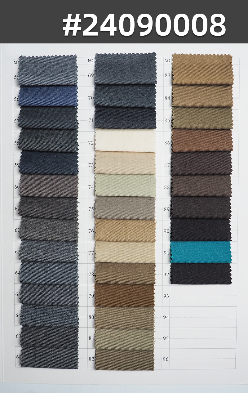 240g/m² Polyester Rayon Stretch Fabric | TR Bi-Stretch Twill | Suit, Skirt, Pants, Shirt, Uniform Material