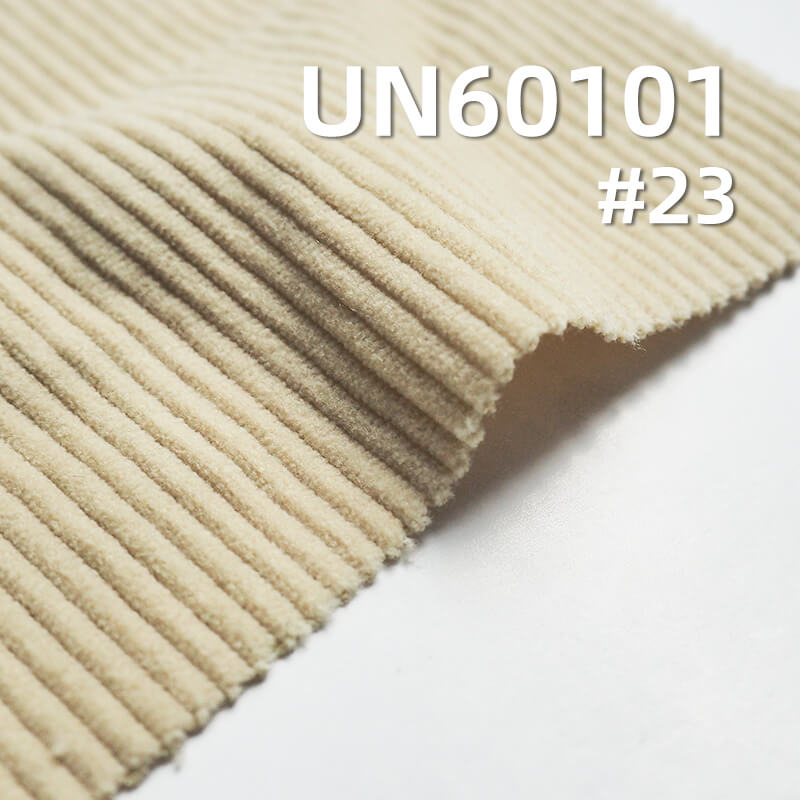 285g/m² Polyester Knit Corduroy | 8 W Straight Stripe Fabric |Hats, Pants, Skirts, Outerwear  Fabric