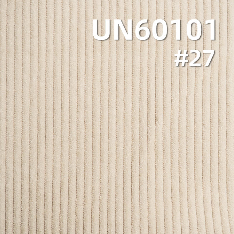 285g/m² Polyester Knit Corduroy | 8 W Straight Stripe Fabric |Hats, Pants, Skirts, Outerwear  Fabric