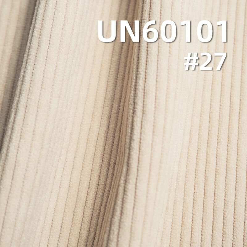 285g/m² Polyester Knit Corduroy | 8 W Straight Stripe Fabric |Hats, Pants, Skirts, Outerwear  Fabric
