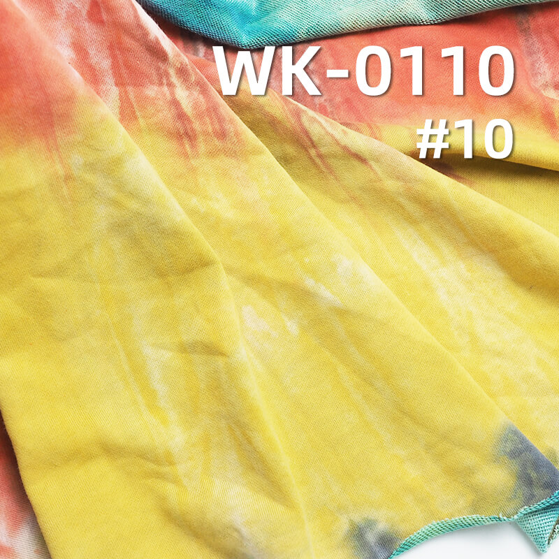 Cotton Tie-Dye Sweatshirt Fabric | 320g/m² Thick Knit Hoodie Fabric | Fall/Winter Sportswear & Outerwear  Fabric