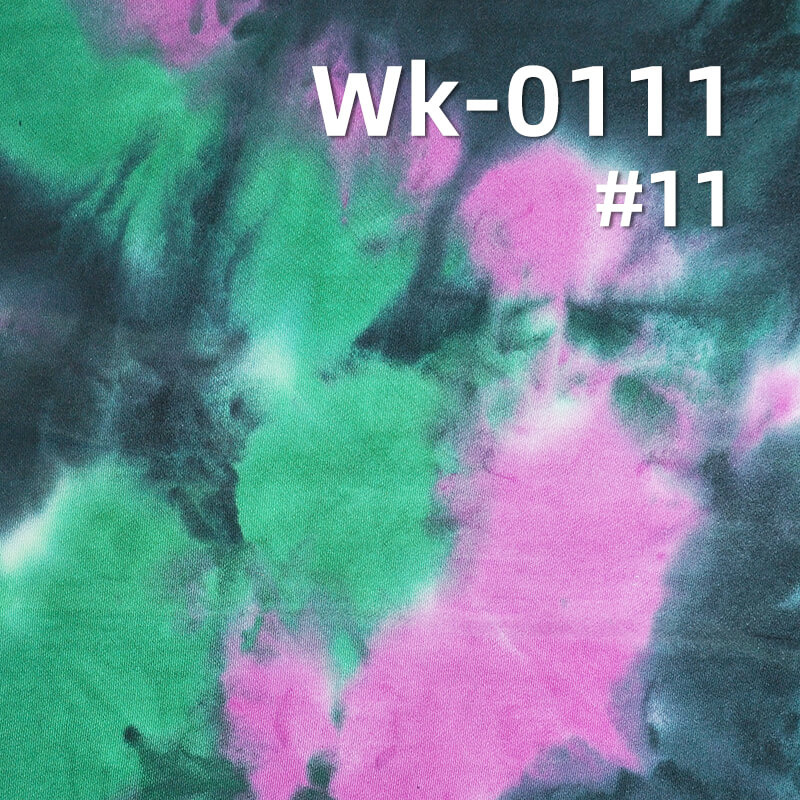 CVC Sweatshirt Knit Fabric | Tie-Dye & Colorful Tie-Dye Fabric | 320g/m² T/C Fabric | Activewear, Hoodie, Outerwear Material