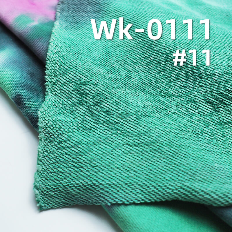 CVC Sweatshirt Knit Fabric | Tie-Dye & Colorful Tie-Dye Fabric | 320g/m² T/C Fabric | Activewear, Hoodie, Outerwear Material