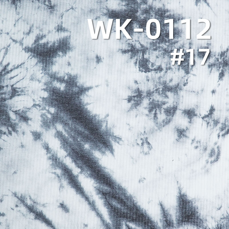 Knit 4:3 Ribbed Fabric |Tie-Dye & Colorful Ribbed Knit | 190g/m² T/C Stretch Knit |Women's T-Shirt & Casual Bottoms Fabric