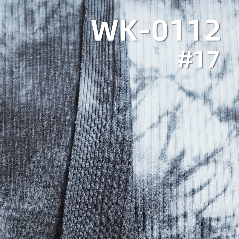 Knit 4:3 Ribbed Fabric |Tie-Dye & Colorful Ribbed Knit | 190g/m² T/C Stretch Knit |Women's T-Shirt & Casual Bottoms Fabric