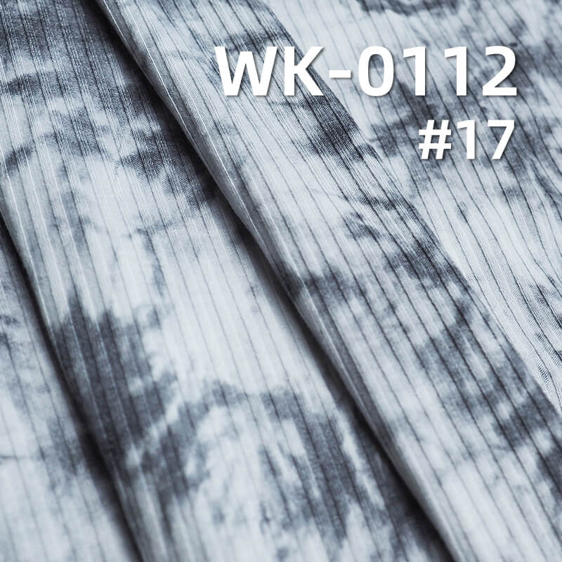 Knit 4:3 Ribbed Fabric |Tie-Dye & Colorful Ribbed Knit | 190g/m² T/C Stretch Knit |Women's T-Shirt & Casual Bottoms Fabric