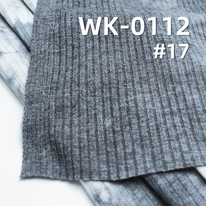 Knit 4:3 Ribbed Fabric |Tie-Dye & Colorful Ribbed Knit | 190g/m² T/C Stretch Knit |Women's T-Shirt & Casual Bottoms Fabric