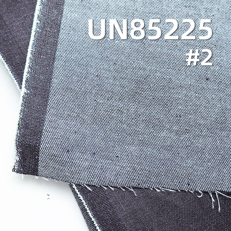Stretch Denim Fabric | 8.8 oz Cotton-Polyester-Spandex  Denim | Warp Striped Slub Fabric | 3/1 "Z"Twill | Denim for Jeans, Skirts, Shirts
