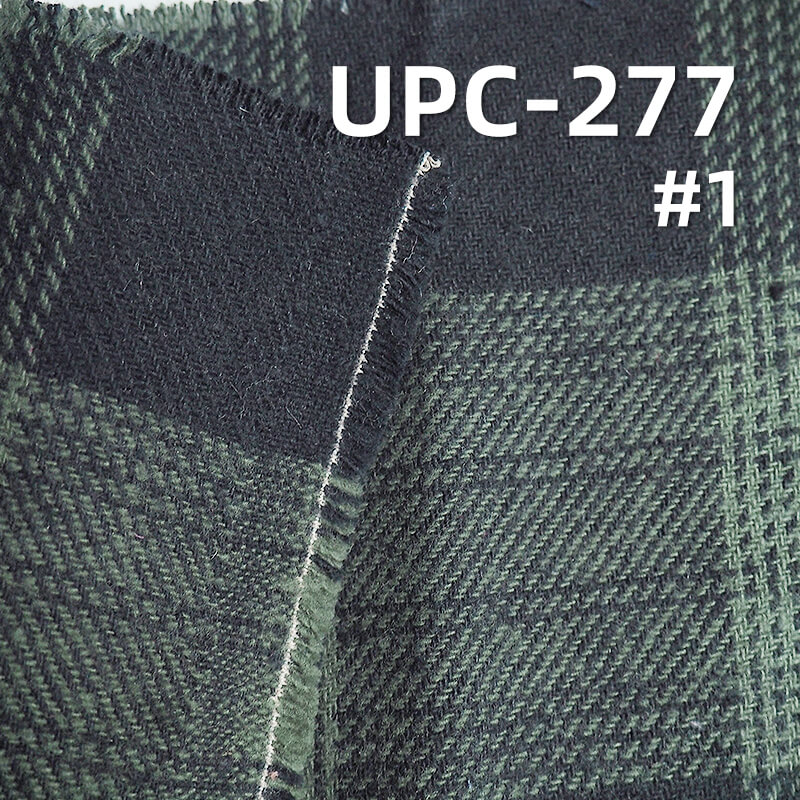 300g/m² Yarn-Dyed Plaid Fabric | 100% Cotton Double-Sided Fleece | Fall-Winter Skirt & Shirt Material