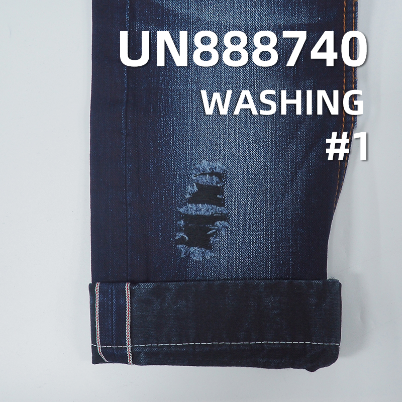 Blue Warp Black Weft Selvedge Denim Fabric | 13 oz Cotton Straight Slub Twill Denim Fabric