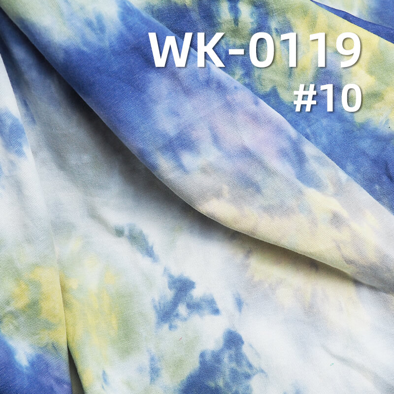 Mamba Cotton Knit Fabric | Tie-Dye Ribbed Fabric | 260g/m² Cotton-Polyester Knit for T-Shirt & Sweatshirts