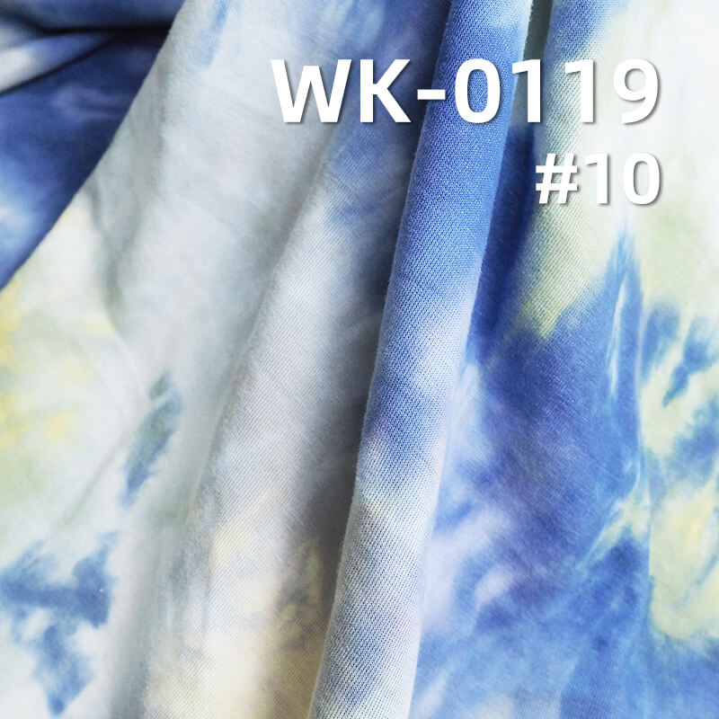 Mamba Cotton Knit Fabric | Tie-Dye Ribbed Fabric | 260g/m² Cotton-Polyester Knit for T-Shirt & Sweatshirts