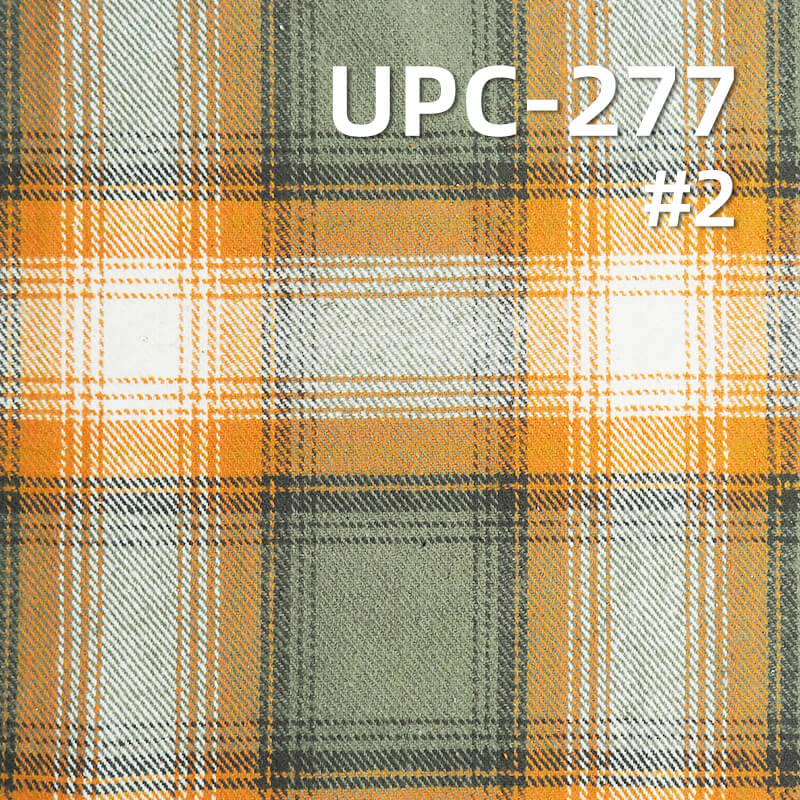 300g/m² Yarn-Dyed Plaid Fabric | 100% Cotton Double-Sided Fleece | Fall-Winter Skirt & Shirt Material