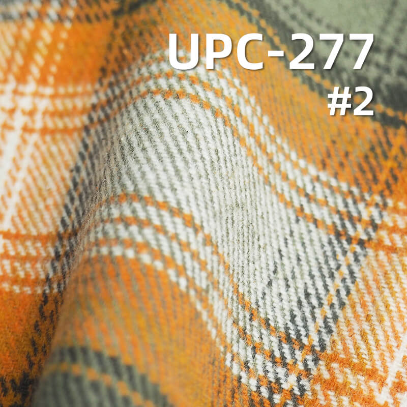 300g/m² Yarn-Dyed Plaid Fabric | 100% Cotton Double-Sided Fleece | Fall-Winter Skirt & Shirt Material