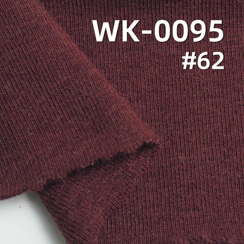 260g/m² Thermal Acrylic Knit Fabric | Thickened 1*1 Cashmere Rib | Double-Sided Stretch | Warm Base Layer ,Loungewear Fabric