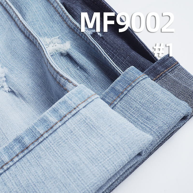 Stretch Denim Fabric | 10oz Spring-Autumn Bestseller (Blue-Black) Denim | Cotton-Polyester Slub Denim for Jeans, Skirts,Shirts