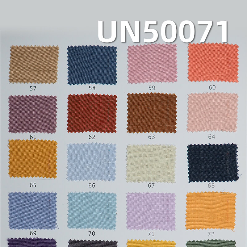 Linen Rayon Dyed Fabric | 185g/m² Woven Linen-Rayon Blend | Solid Color Linen for Hanfu, Skirts, Tops