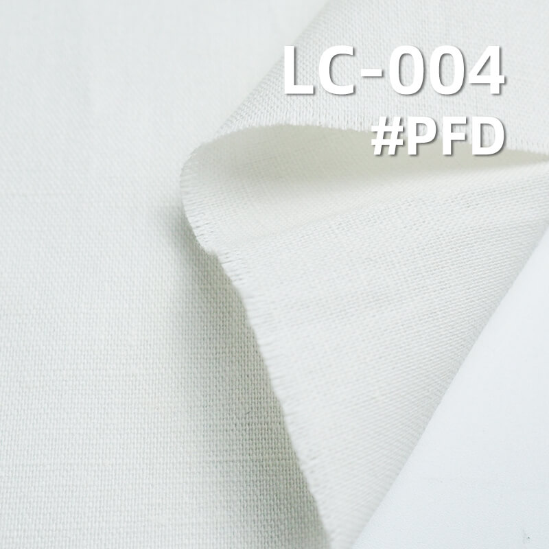 Linen-Cotton Plain Weave Fabric | 200g/m² Dyed Linen Cotton Fabric | Solid Color Artistic Style | Skirt, Top, Pants Fabric