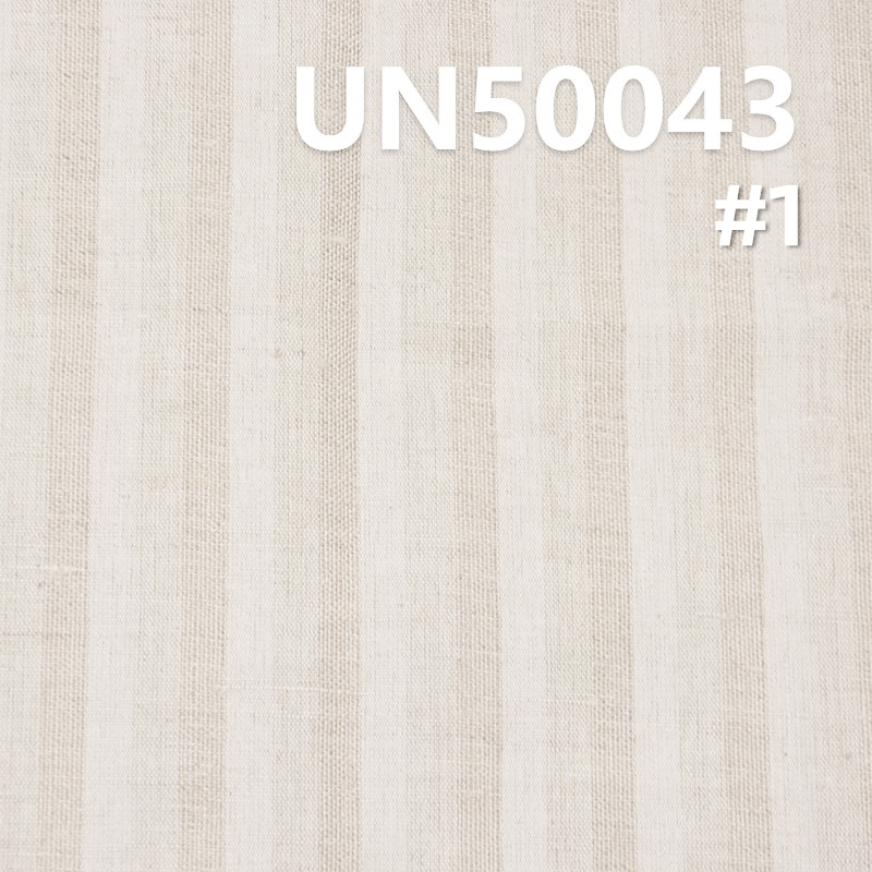 Linen Cotton Stripe Fabric | 114g/m2 Striped Linen Fabric | Linen Cotton Dyed Fabric |  Fabric for Skirts, Casual Tops