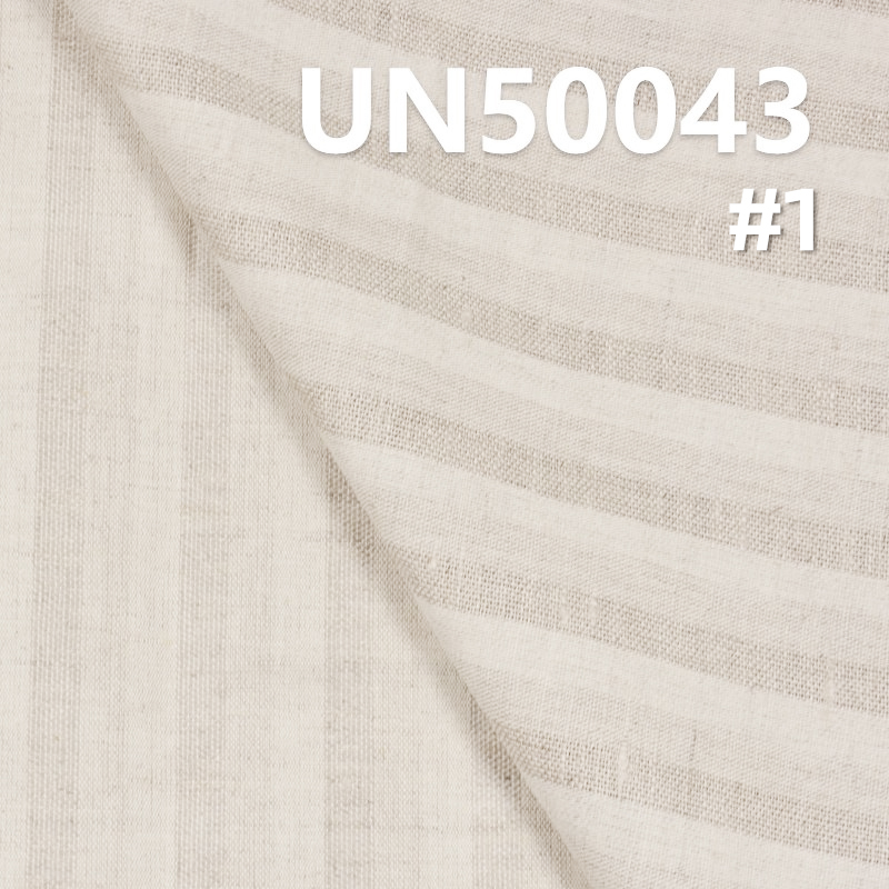 Linen Cotton Stripe Fabric | 114g/m2 Striped Linen Fabric | Linen Cotton Dyed Fabric |  Fabric for Skirts, Casual Tops