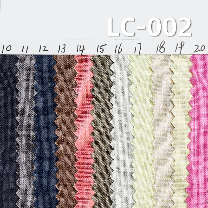 170g/m² Linen-Cotton Plain Weave Fabric | Spring/Summer Dyed Material for Dresses, Tops, Pants