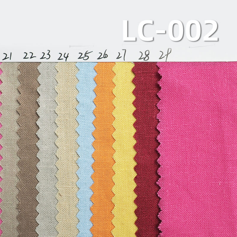 170g/m² Linen-Cotton Plain Weave Fabric | Spring/Summer Dyed Material for Dresses, Tops, Pants