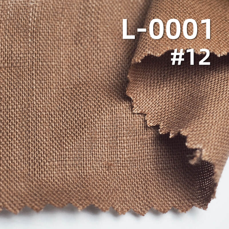 Linen Plain Weave Fabric | 206g/m² Heavyweight Dyed Fabric | Solid Color | Dresses, Pants, Tops Fabric